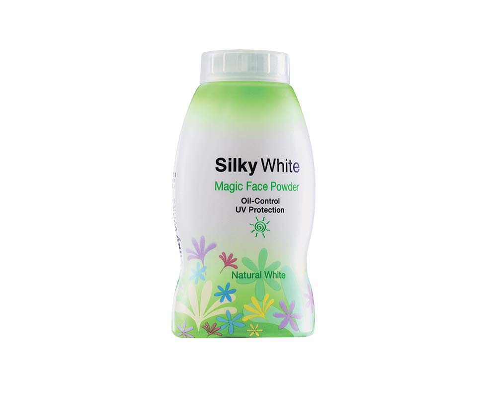 Silky White Magic Oil-Control UV Protection Face Powder - Natural White